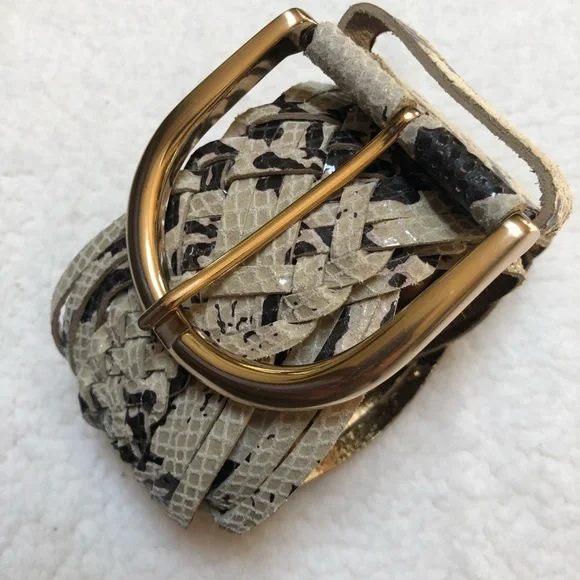 Michael Kors Genuine Python Belt Michael Kors Womens Real Python Belt XS Genuine Snakeskin  main image 3
